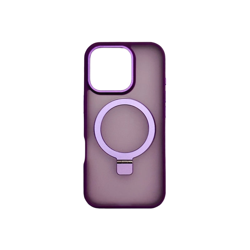 Purple Magnetic iPhone Case With Stand