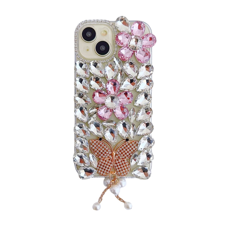 Sparkling Large Rhinestones Butterfly iPhone Case