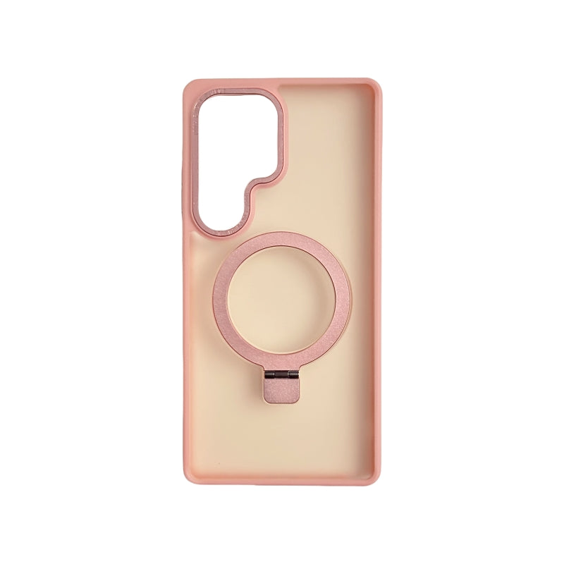 Pink Magnetic Sumsung Phone Case With Stand