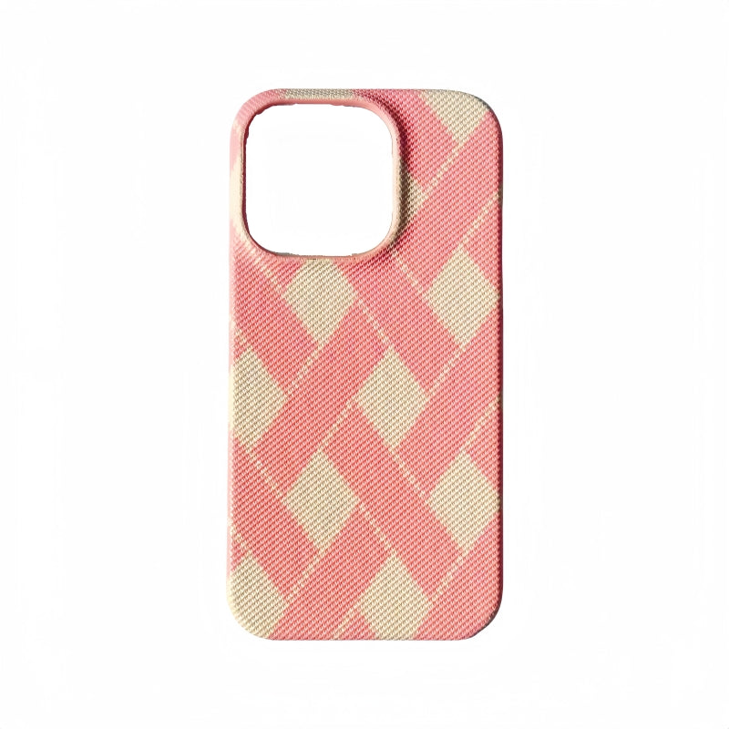 Pink Woven iPhone Case