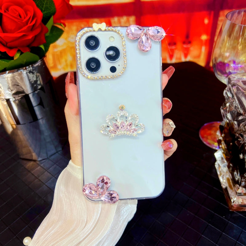 Glittering Crown Rhinestones iPhone Case