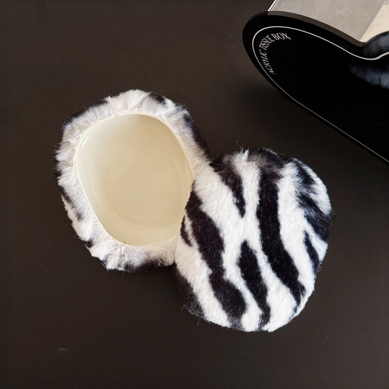 Zebra Print Plush AirPods Max Case