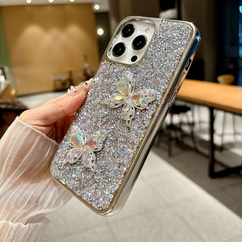 Your Phone Deserves This Bling! ✨Ultra-Gloss Electroplated Dual-Diamond iPhone Case #ShineLikeYou