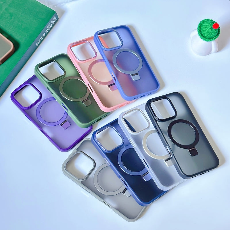 Blue Magnetic iPhone Case With Stand