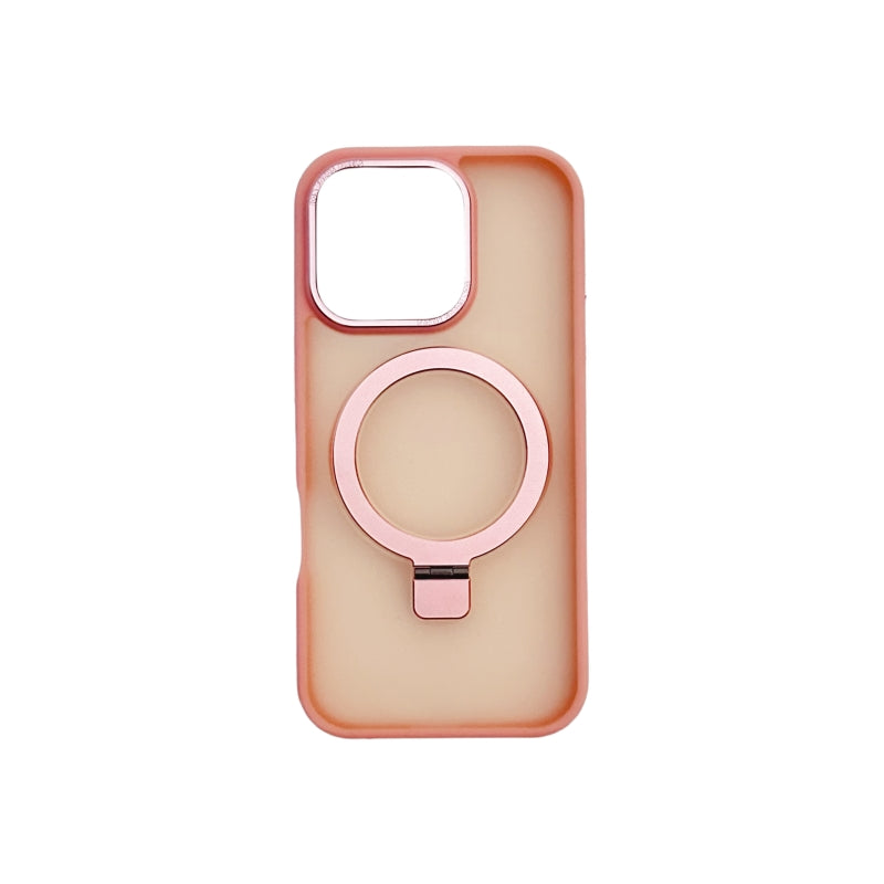 Pink Magnetic iPhone Case With Stand