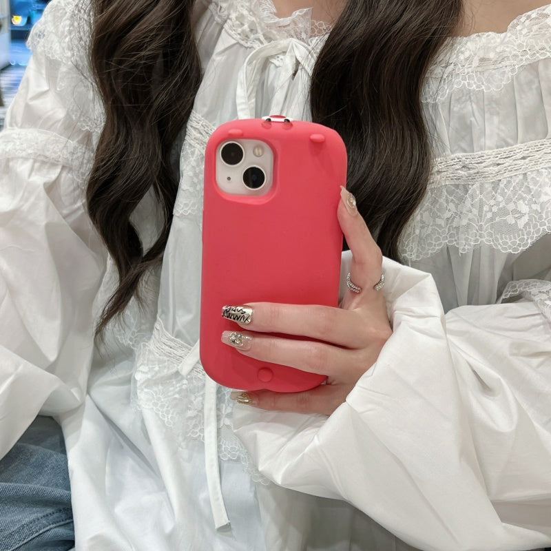 Pancake Lazy Strawberry Bear iPhone Case