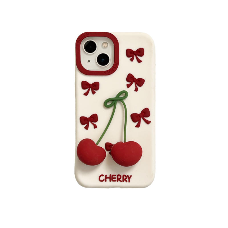 Cherry Pendant & Bow iPhone Case