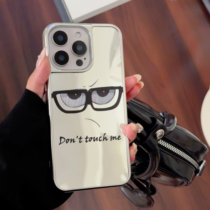 ‘Don't Touch Me’ Mirror iPhone Case