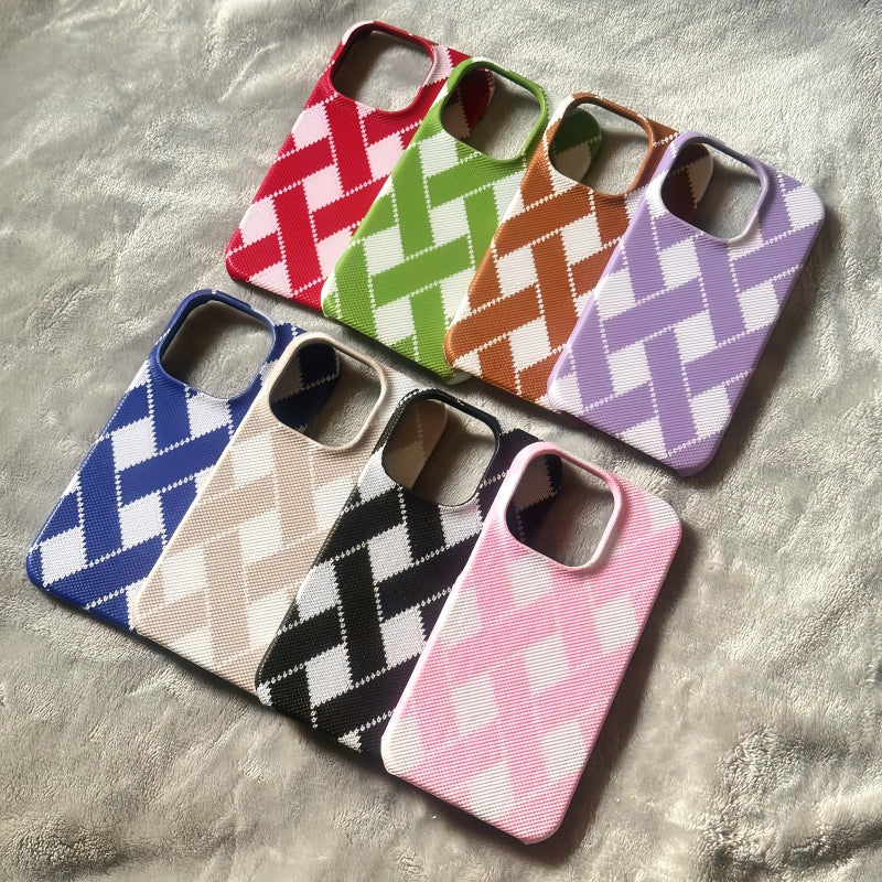 Black Woven iPhone Case