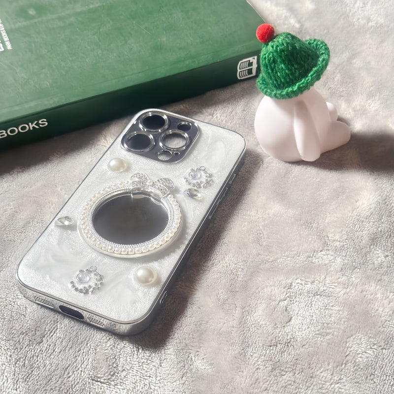 Bow Mirror Glittering iPhone Case