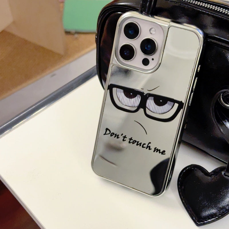 ‘Don't Touch Me’ Mirror iPhone Case