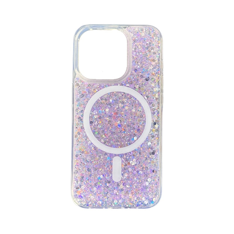 Purple Shiny Magnetic iPhone Case