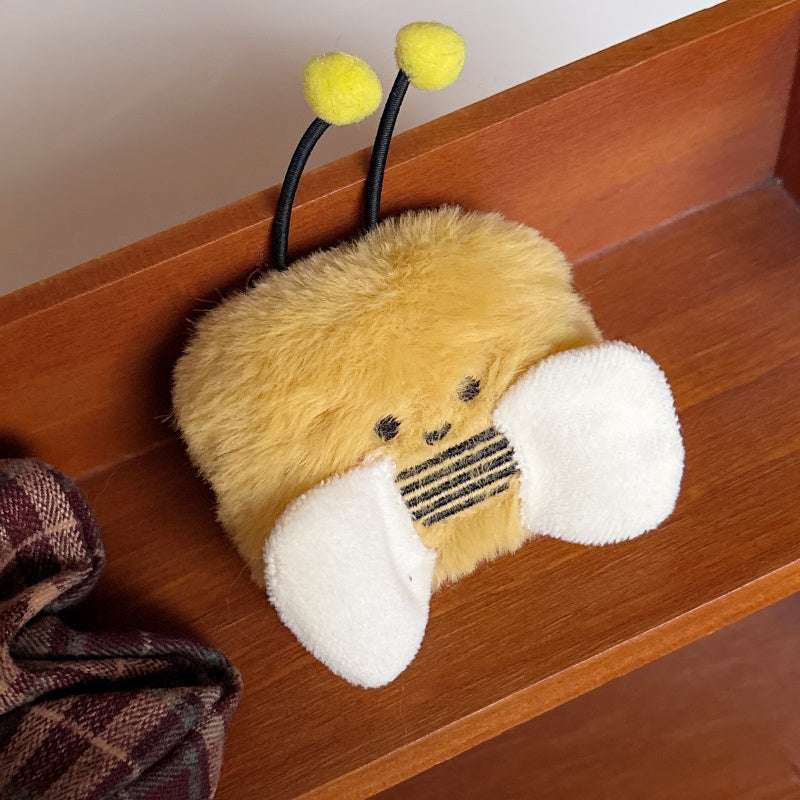 Adorable Bee Fuzzy AirPods Case