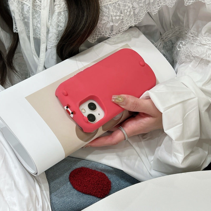 Pancake Lazy Strawberry Bear iPhone Case