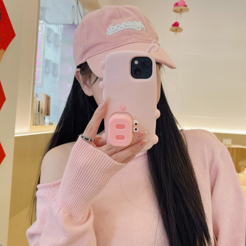 Adorable Free-range Pig iPhone Case With Stand