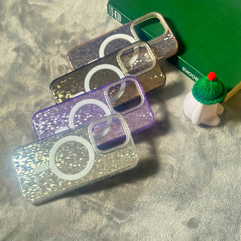 Silver Reflective Magnetic iPhone Case