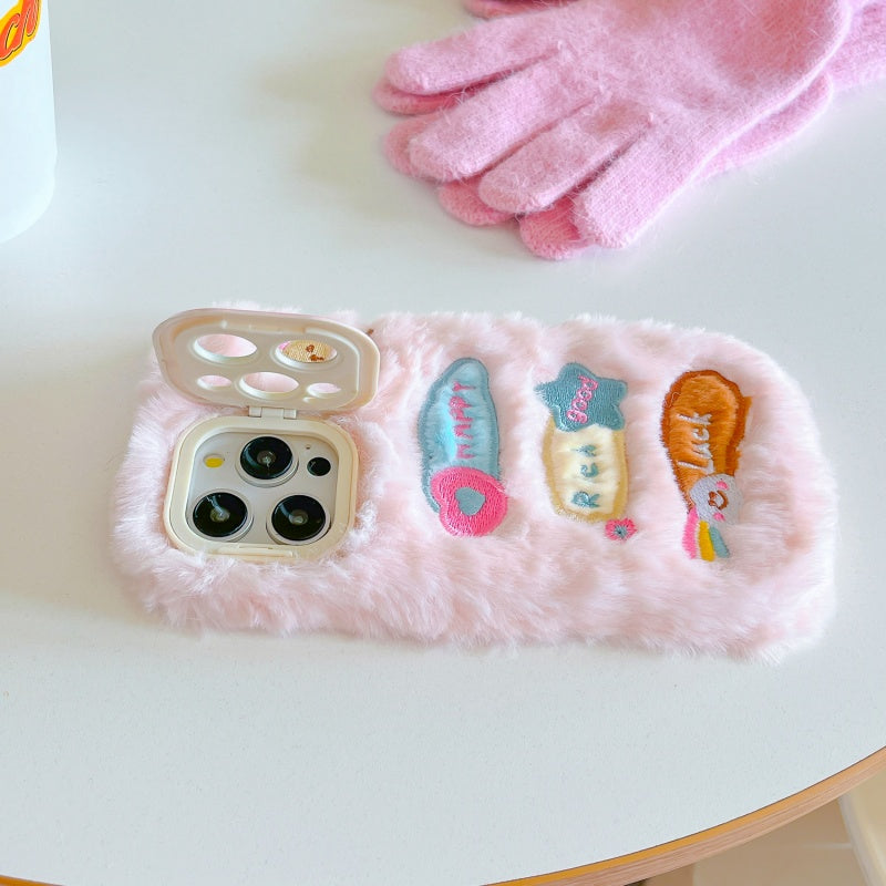 Joy & Fortune Lucky Fuzzy Pink iPhone Case