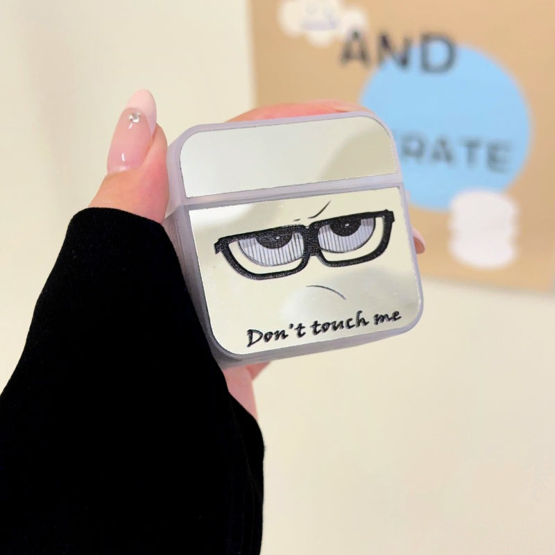 ‘Don't Touch Me’ Mirror AirPods Case With Wrist Strap