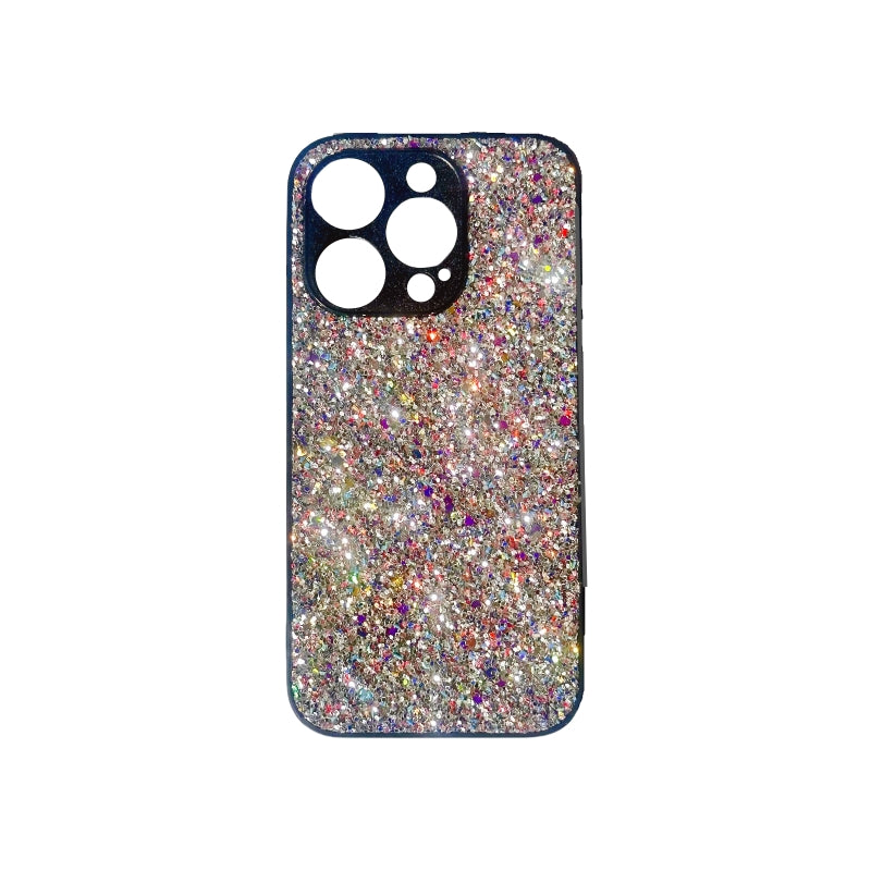 Glittery Colorful Silver iPhone Case