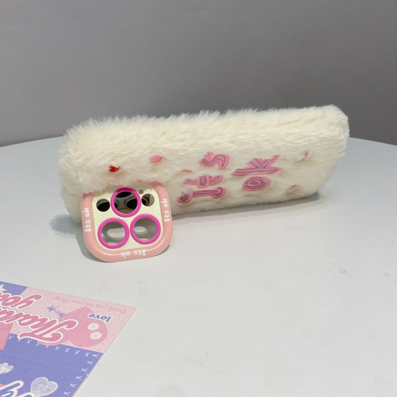 White It’s Ok Plush iPhone Case