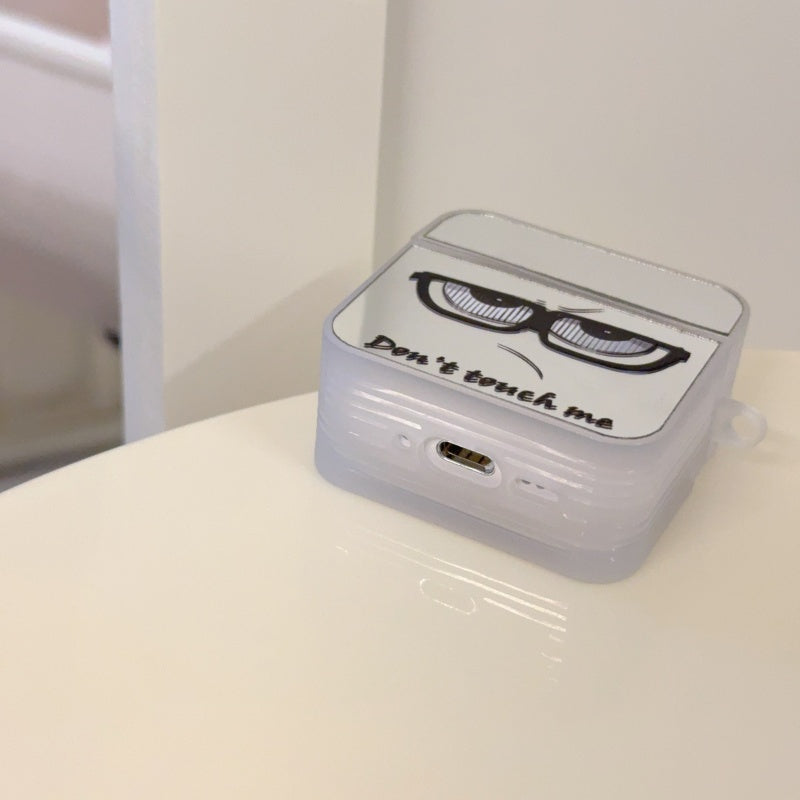 ‘Don't Touch Me’ Mirror AirPods Case With Wrist Strap