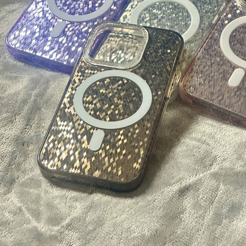 Silver Reflective Magnetic iPhone Case