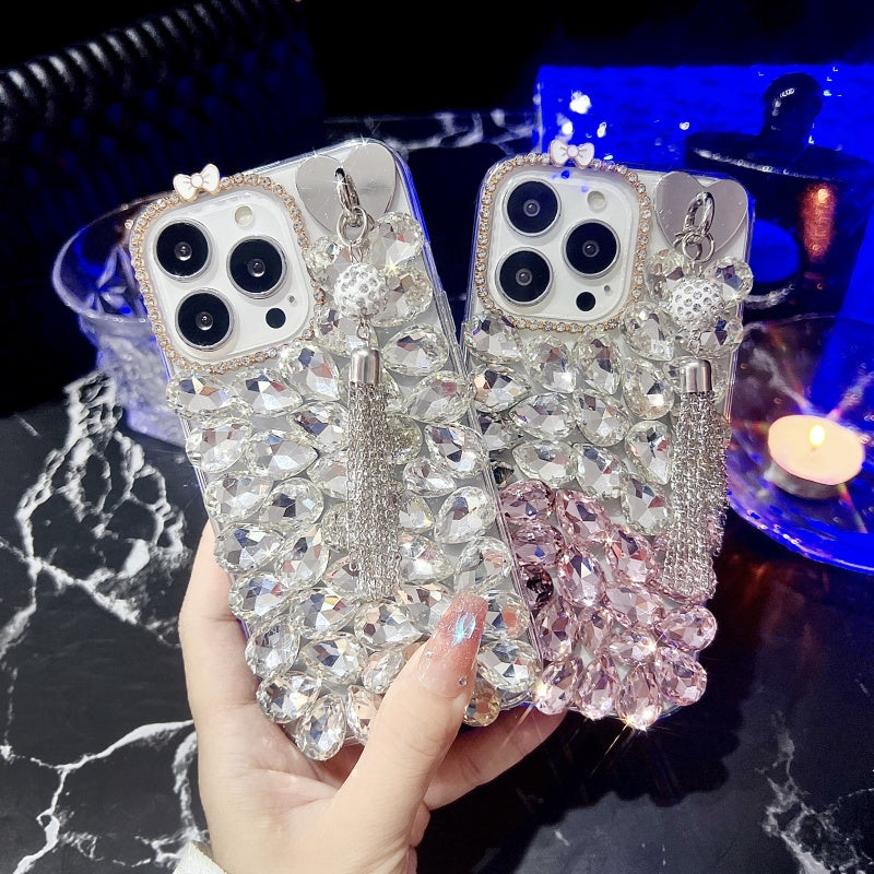 Dazzle & Swing!Rhinestones Fringe iPhone Case #BlingItOn