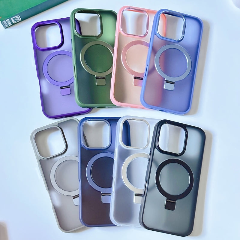 Blue Magnetic iPhone Case With Stand