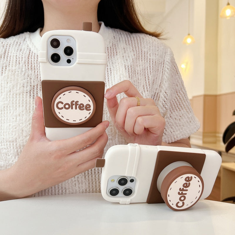 Coffee Cup iPhone Case with Stand