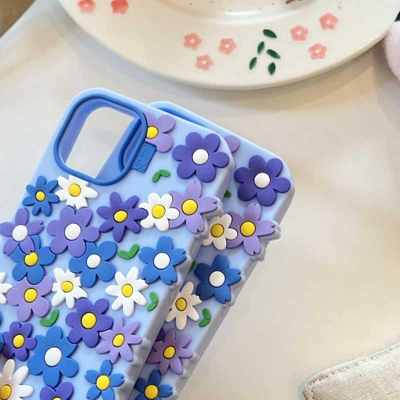 Blue Floral iPhone Case