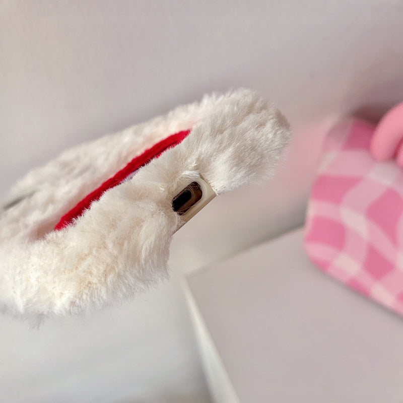 White Goofy Bucktooth Plush iPhone Case