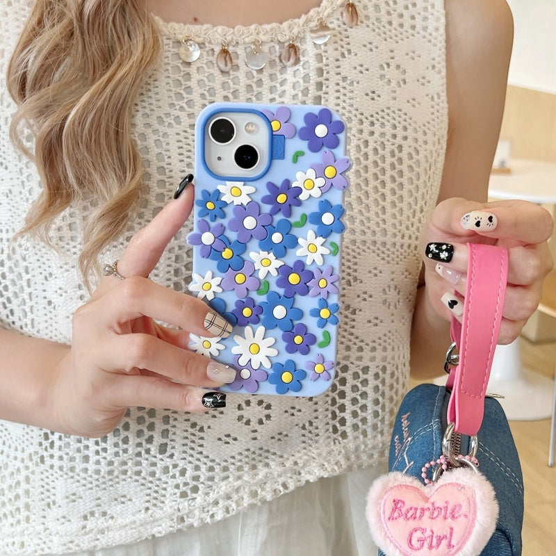 Blue Floral iPhone Case