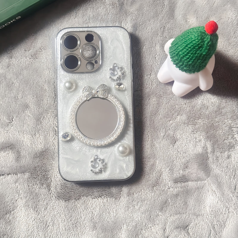 Bow Mirror Glittering iPhone Case