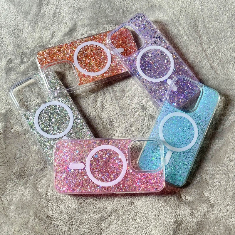 Blue Shiny Magnetic iPhone Case