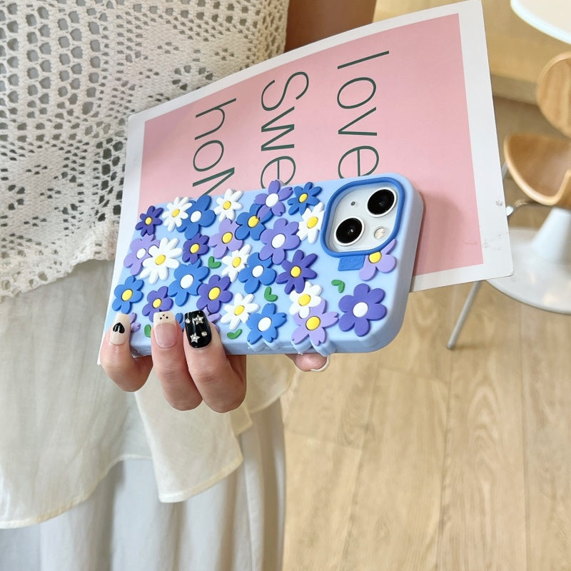 Blue Floral iPhone Case
