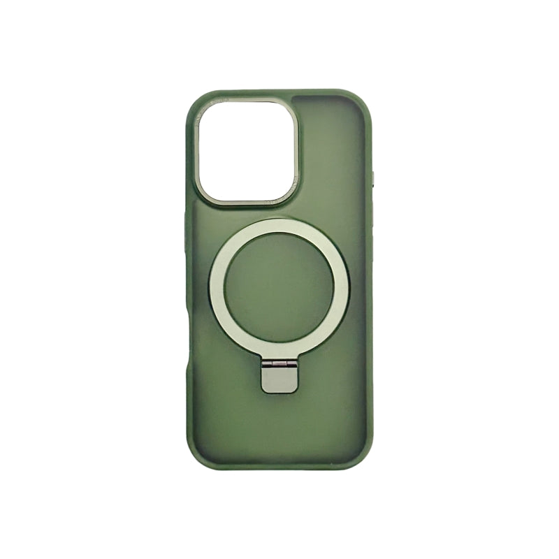 Green Magnetic iPhone Case With Stand