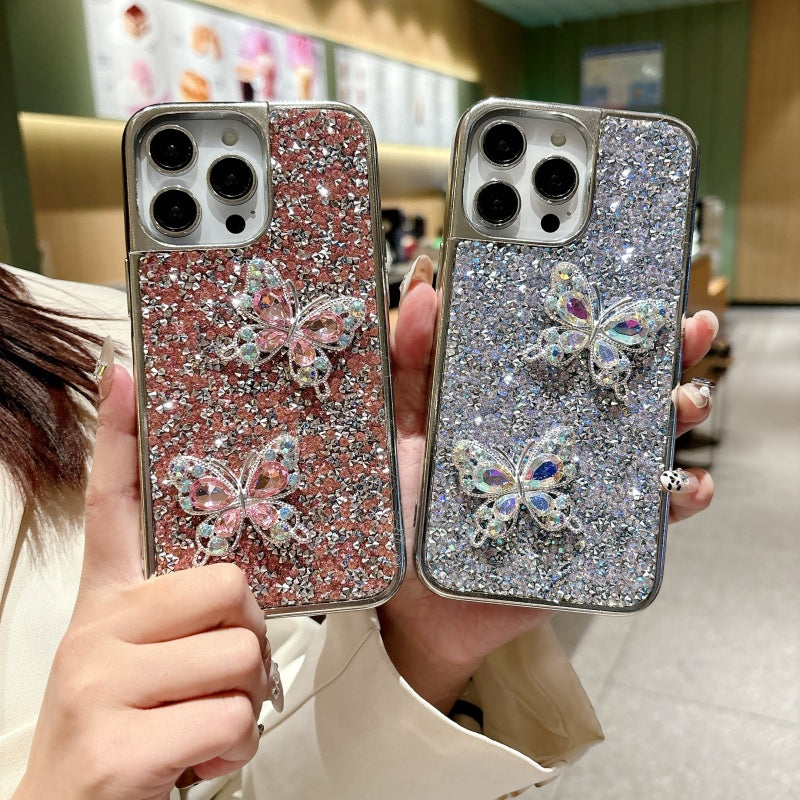 Your Phone Deserves This Bling! ✨Ultra-Gloss Electroplated Dual-Diamond iPhone Case #ShineLikeYou