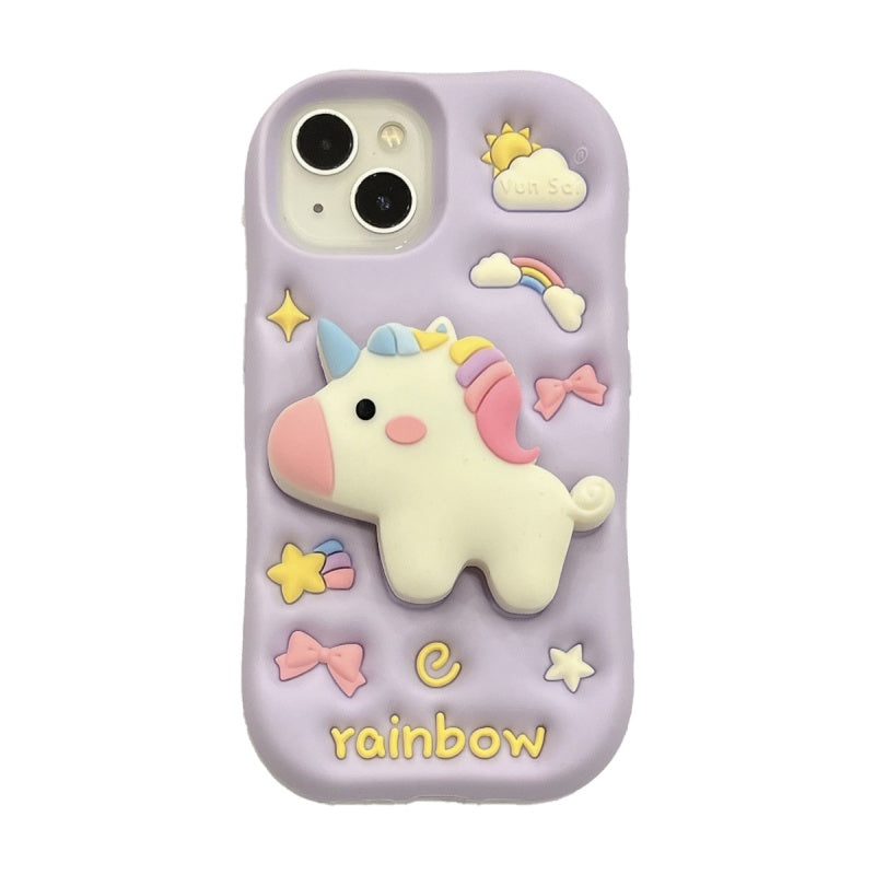 Unicorn Pegasus Stand Lavender iPhone Case
