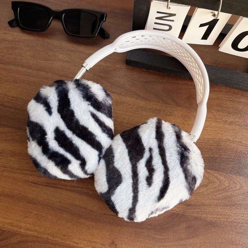 Zebra Print Plush AirPods Max Case