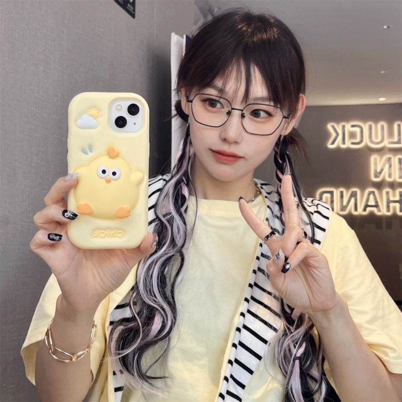 Yellow Press & Pop Chick iPhone Case