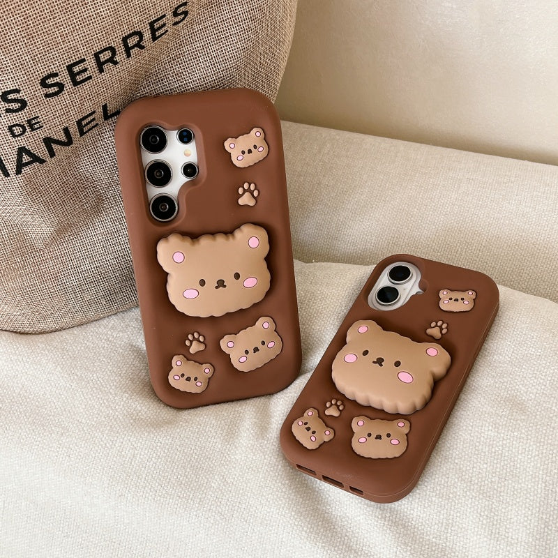 Brown Bear iPhone Case With Stand