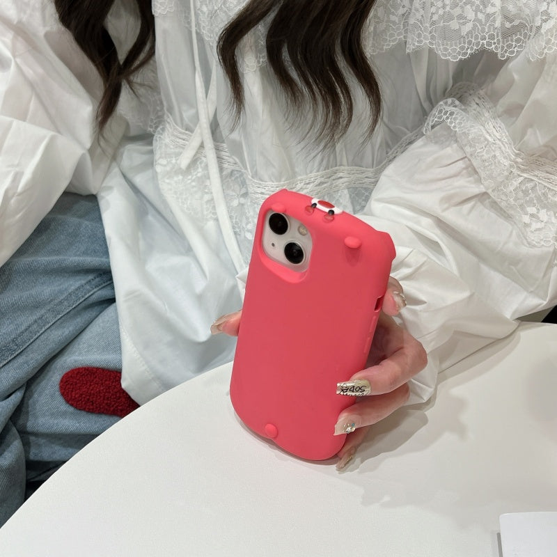 Pancake Lazy Strawberry Bear iPhone Case