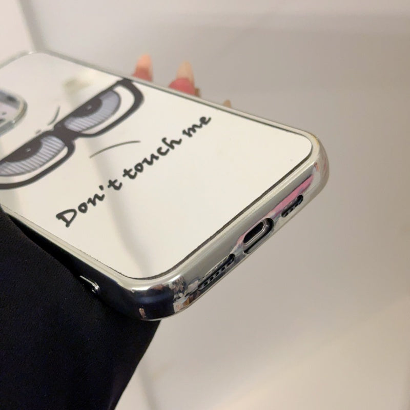 ‘Don't Touch Me’ Mirror iPhone Case