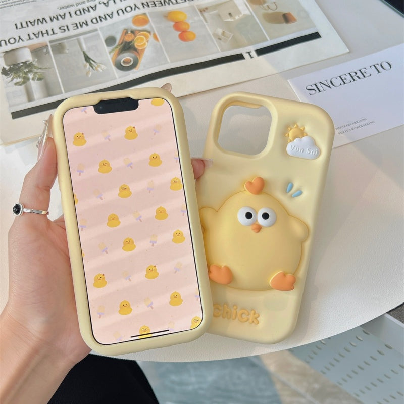Yellow Press & Pop Chick iPhone Case