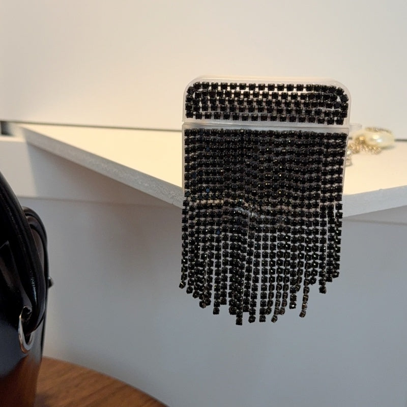 Rhinestone Chain Tassel AirPods Case