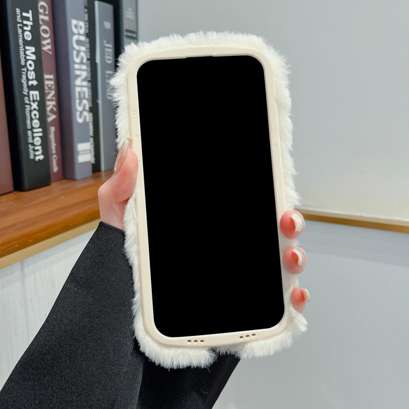 Blue Fuzzy Whale iPhone Case