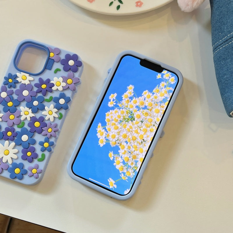 Blue Floral iPhone Case