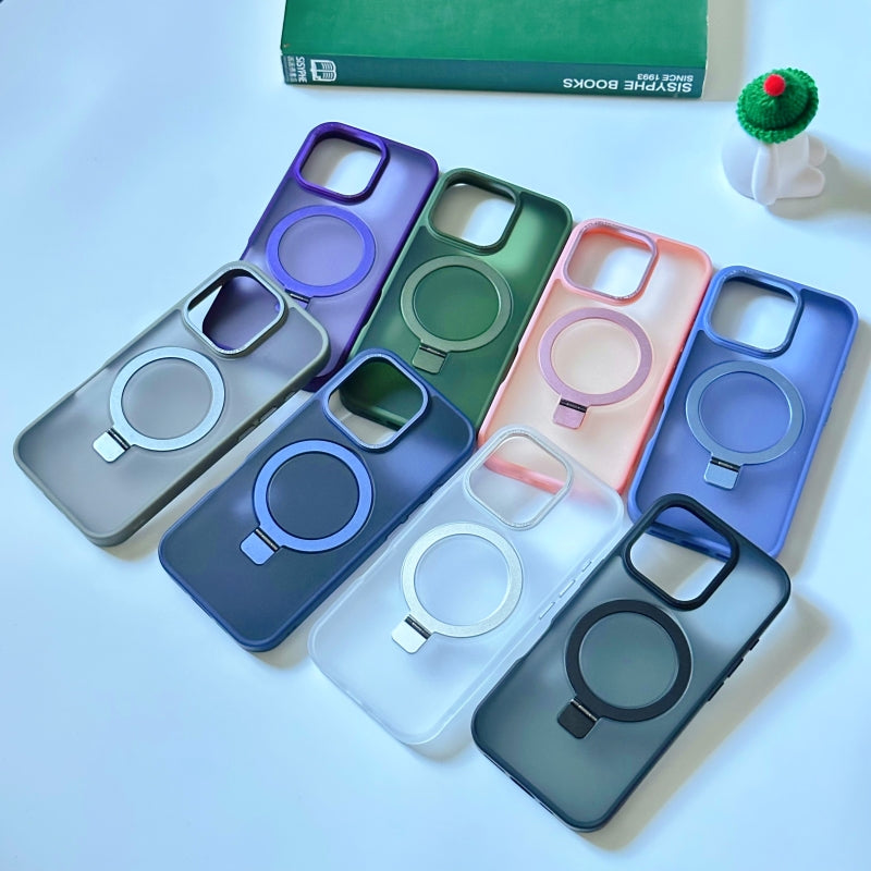 Blue Magnetic iPhone Case With Stand