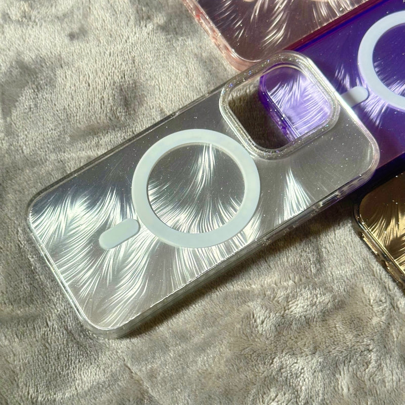 Silver Reflective Magnetic iPhone Case