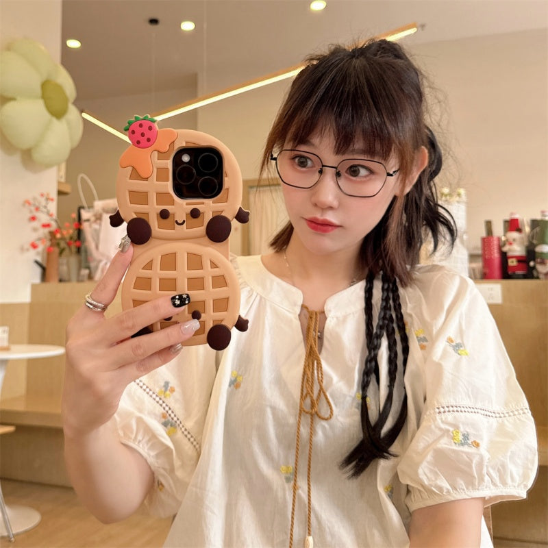 Cute Waffle iPhone Case